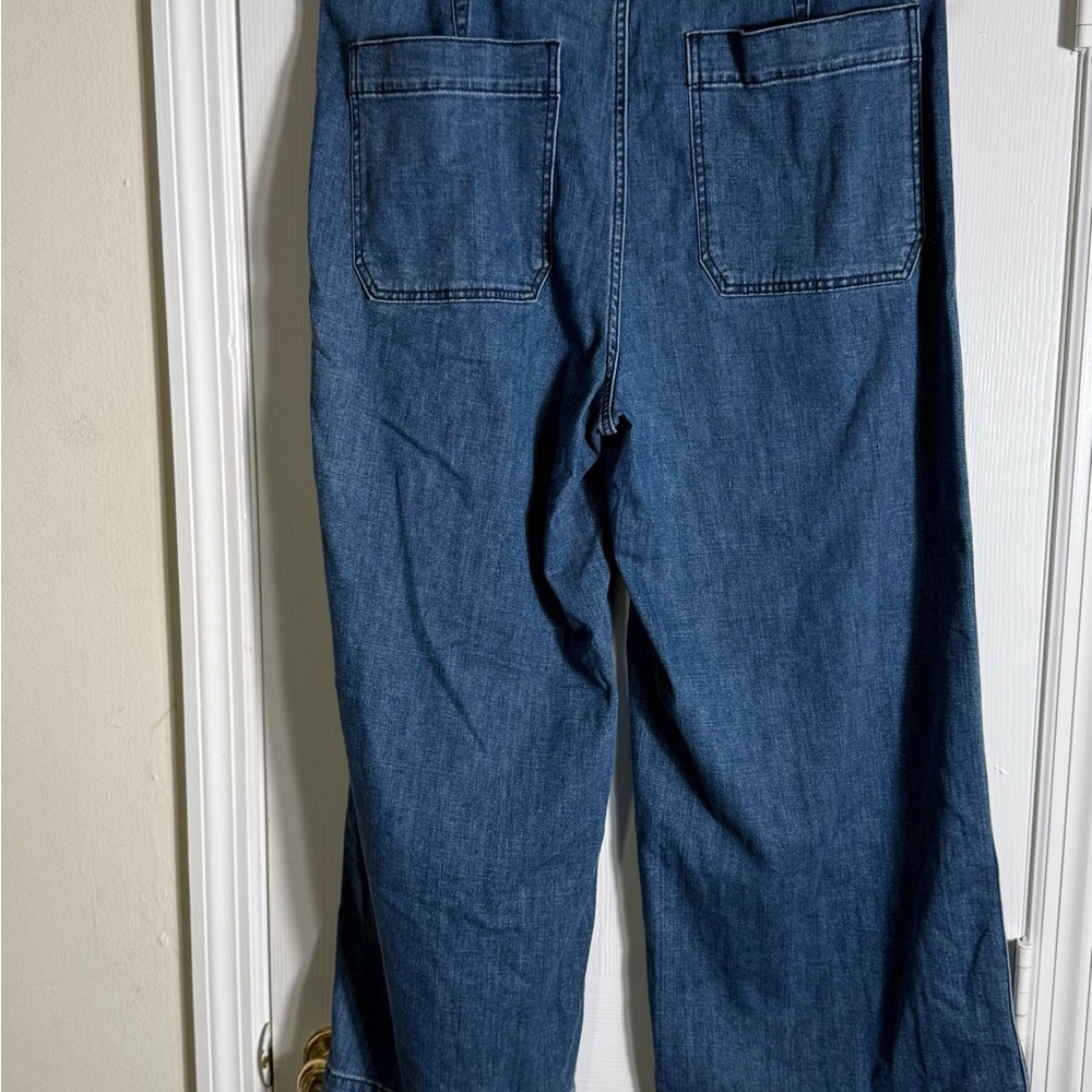 Women's‎ Blue Wide-Leg Jeans - Picture 5 of 6